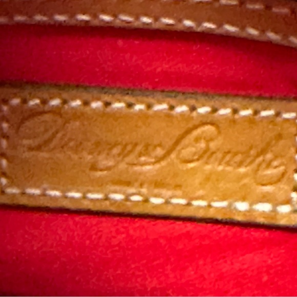 Dooney & Bourke Orange & Tan Detachable Strap  Satchel, NWOT + Dust Bag - Picture 8 of 12